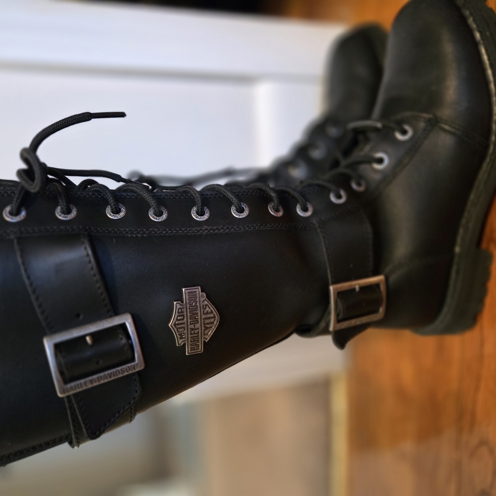 Harley-Davidson Black Leather Boots